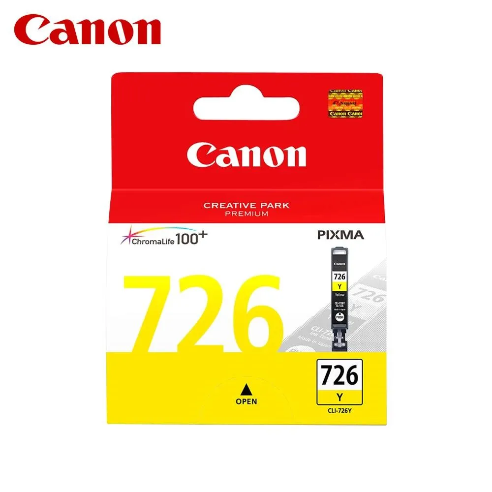 Canon CLI-726 全新盒裝黃色原廠墨水匣 歷史價格詳細信息