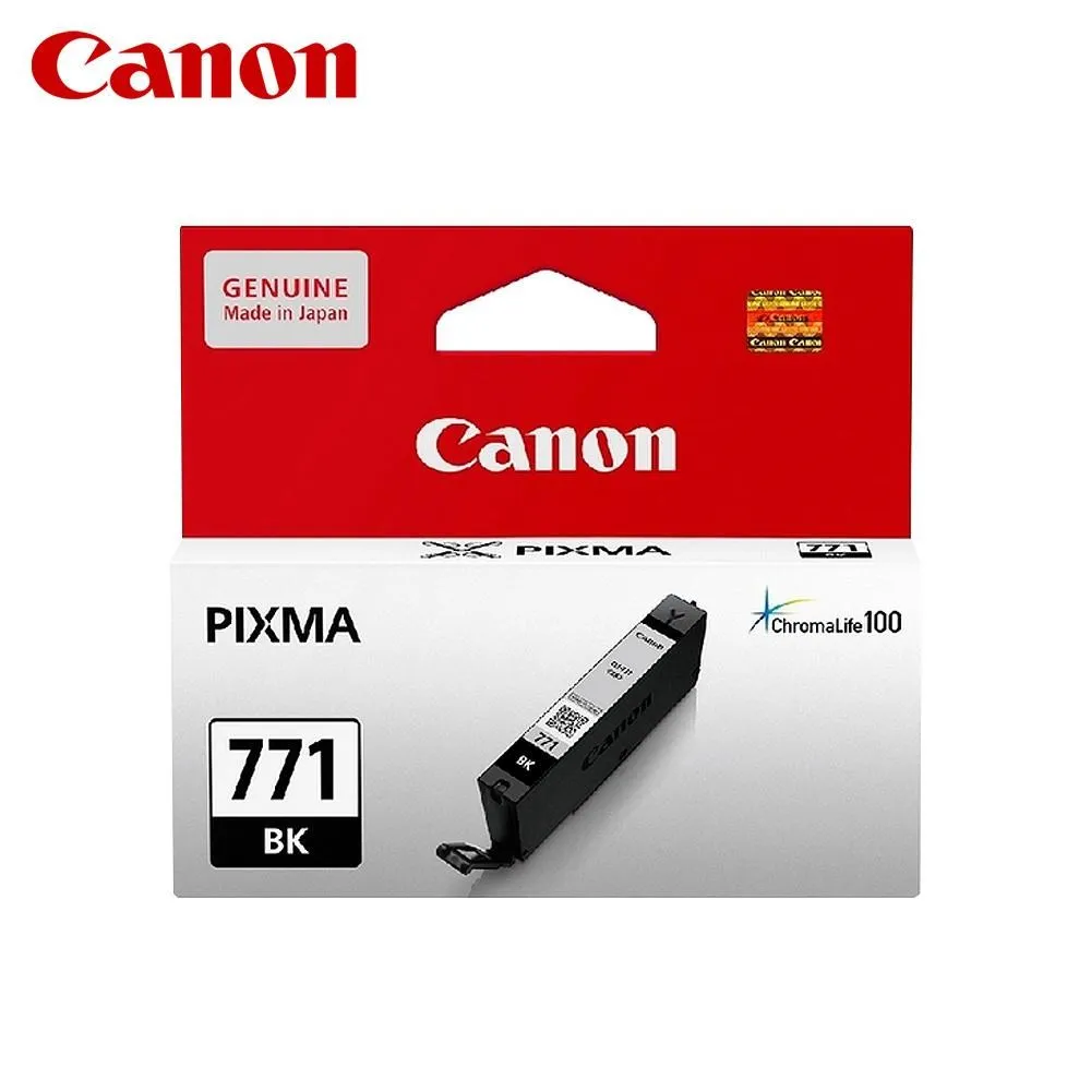 Canon CLI-771 BK 原廠相片黑色標準墨水匣 適用 MG5770 MG6870 MG7770 TS5070 TS6070 TS8070 歷史價格詳細信息