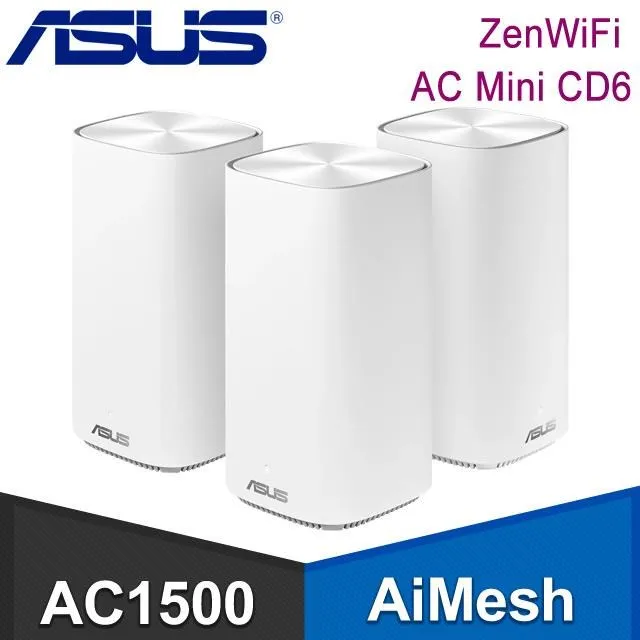 ASUS 華碩 ZENWIFI AC CD6 三入組 AC1500 AiMesh 雙頻網狀無線路由器(分享器) 歷史價格詳細信息