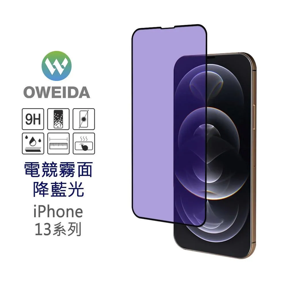 Oweida iPhone 13ProMax (6.7") 3D電競霧面降藍光 滿版鋼化玻璃貼 歷史價格詳細信息