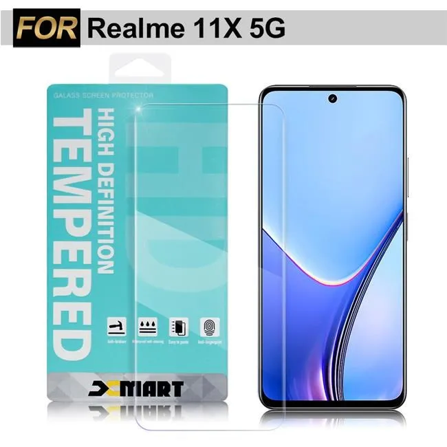 Xmart for Realme 11X 5G 超透滿版 2.5D 鋼化玻璃貼-黑 歷史價格詳細信息