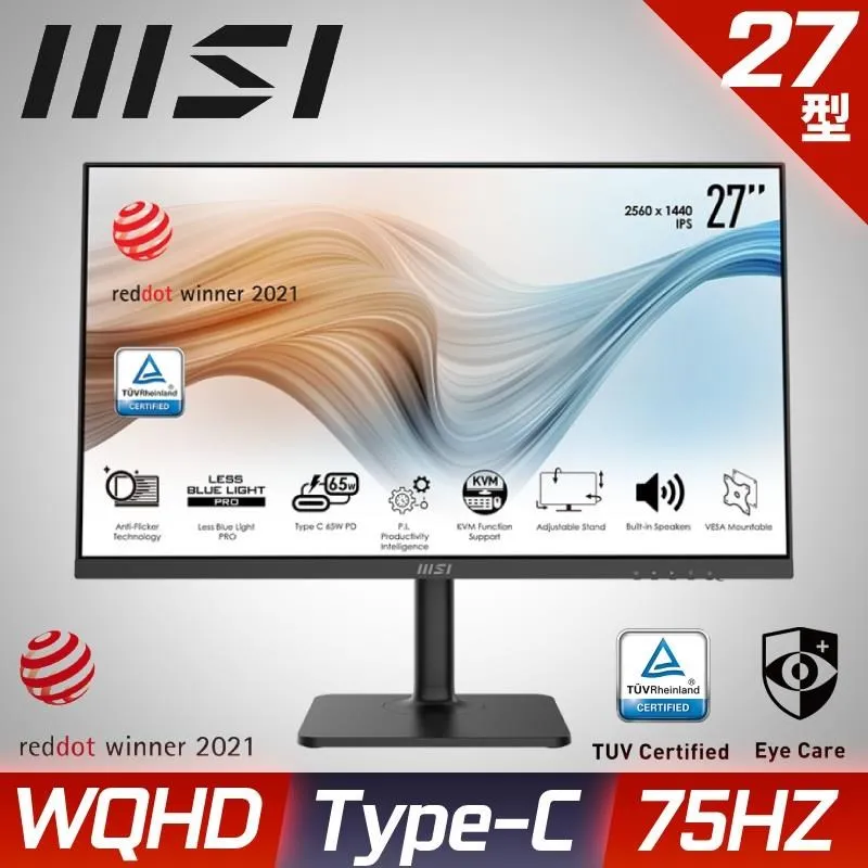 MSI Modern MD272QP 平面美型螢幕 (27型/2K/HDMI/喇叭/IPS) 歷史價格詳細信息