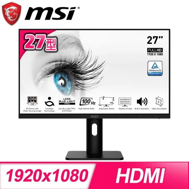 MSI 微星 PRO MP273AP 27型 護眼商用螢幕顯示器 (FHD/DP/HDMI/100Hz/喇叭/IPS) 歷史價格詳細信息