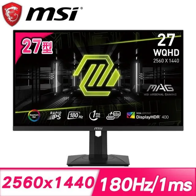 【MSI 微星】MAG 274QRF QD E2 27型 IPS 2K 180Hz 電競螢幕(WQHD/Type C/Adaptive sync/1ms/HDR400) 歷史價格詳細信息