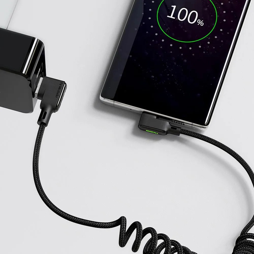 【Mcdodo】Type-C充電線傳輸線 彎頭 LED 2A快充 紐扣系列 120cm 麥多多 歷史價格詳細信息