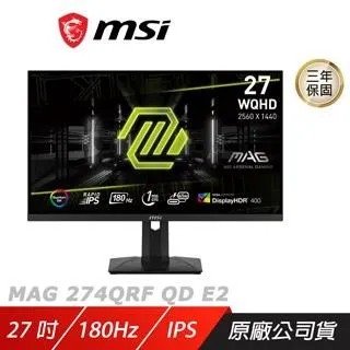 【MSI 微星】MAG 274QRF QD E2 Monster Hunter Edition 27型 180Hz 電競螢幕(魔物獵人20週年紀念限量款) 歷史價格詳細信息