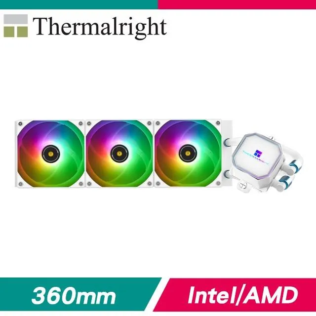 利民 Thermalright Frozen Warframe 360 ARGB 寒冰裝甲 水冷式散熱 白 歷史價格詳細信息