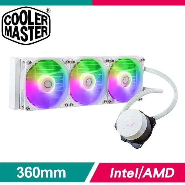 Cooler Master MasterLiquid 360L Core ARGB 白色 水冷散熱器 歷史價格詳細信息
