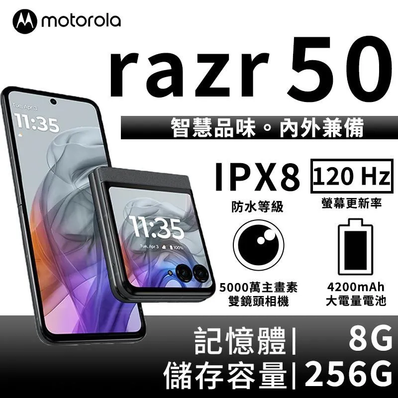 Motorola Razr 50 Ultra 12G/512G 5G摺疊防水智慧手機-凹豆綠 歷史價格詳細信息