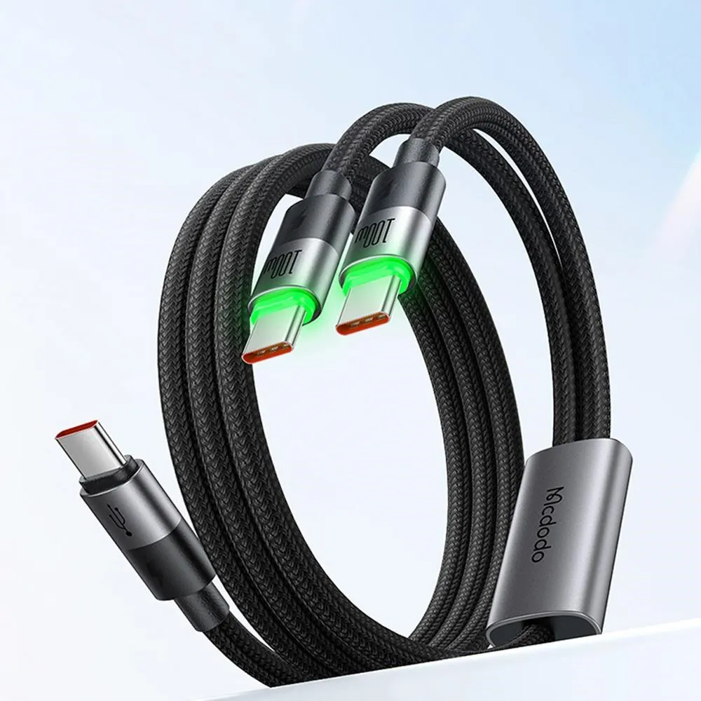 Mcdodo麥多多 100W Type-C to Type-C 數顯尼龍編織PD快充充電線 手機/平板 數據傳輸線 1.2m 歷史價格詳細信息