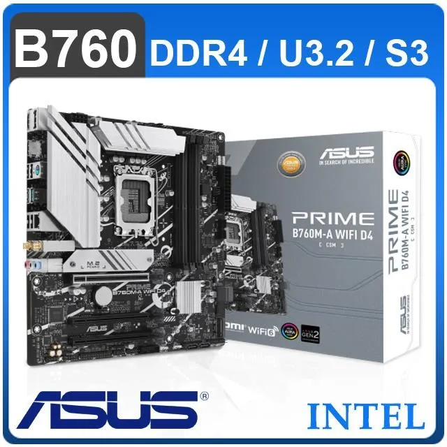 ASUS 華碩 PRIME B760M-A D4 主機板  M-ATX/1700腳位/DDR4/光華商場 歷史價格詳細信息