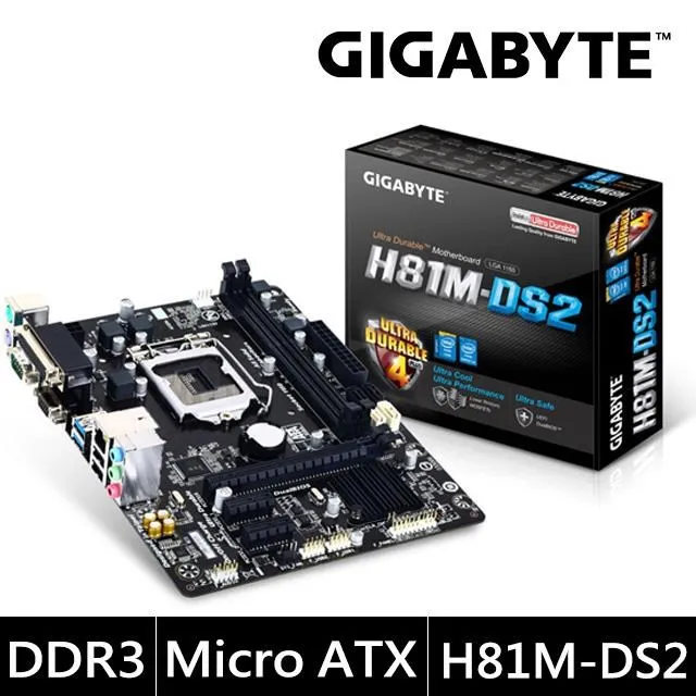 GIGABYTE技嘉 H81M-DS2 M-ATX/1150腳位/保三年/主機板/原價屋 歷史價格詳細信息