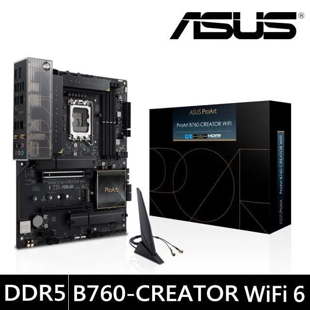 ASUS華碩 ProArt B760-CREATOR WIFI【ATX】D5/1700/主機板/原價屋【搭購贈】 歷史價格詳細信息