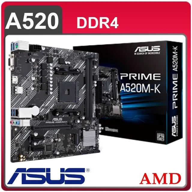 【華碩ASUS】PRIME A520M-K AMD主機板 支援5系列CPU M.2 VGA HDMI 搭購CPU更優惠喔 歷史價格詳細信息