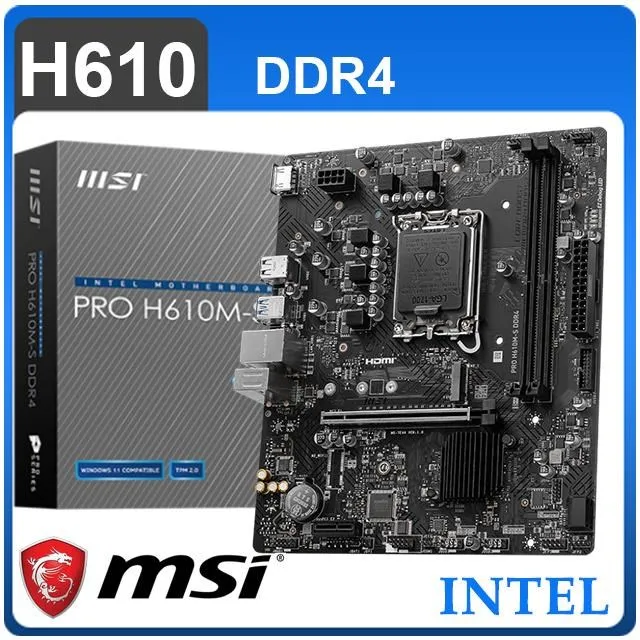 【MSI 微星】微星 PRO H610M-E DDR4 主機板+Intel i3-12100F 4核8緒 中央處理器(M+C組合) 歷史價格詳細信息