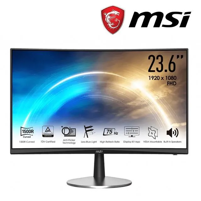 MSI 微星  PRO MP242V 24型 IPS窄邊框防眩光電腦螢幕 內建喇叭 歷史價格詳細信息