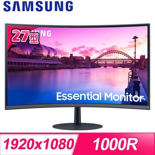 SAMSUNG 三星 S27C390EAC 27吋 螢幕顯示器 75Hz 1000R 曲面 歷史價格詳細信息