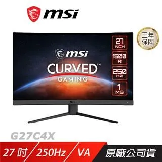 MSI G27C4X HDR曲面電競螢幕(27型/FHD/250Hz/1ms/VA) 歷史價格詳細信息