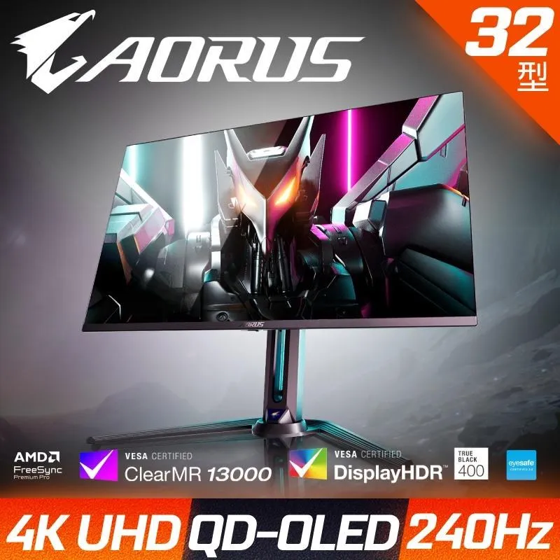 【GIGABYTE 技嘉】AORUS FO32U2P 電競螢幕(32型/4K/240Hz/0.03ms/QD-OLED/HDMI2.1/DP2.1) 歷史價格詳細信息