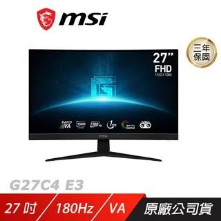 MSI G27C4X HDR曲面電競螢幕(27型/FHD/250Hz/1ms/VA) 歷史價格詳細信息