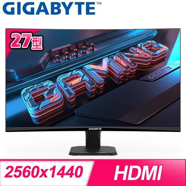 【GIGABYTE 技嘉】GS27FC 27型 曲面電競螢幕(FHD/180Hz/1ms/VA 1500R/DP/HDMI2.0) 歷史價格詳細信息