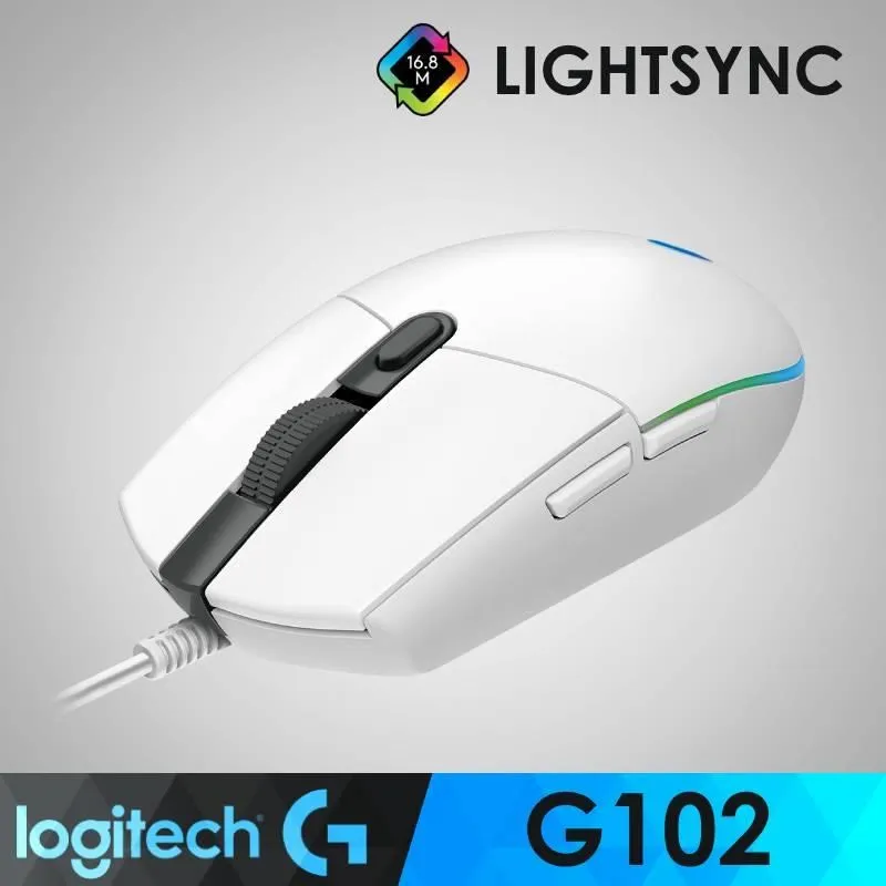 羅技G102二代有線電競滑鼠csgo吃雞壓槍遊戲週邊USB桌上型筆記本 歷史價格詳細信息