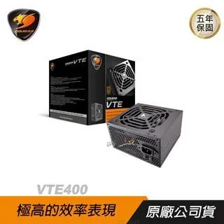 【COUGAR 美洲獅】VTE 400 80+銅牌 電源供應器 『高雄程傑電腦』 歷史價格詳細信息