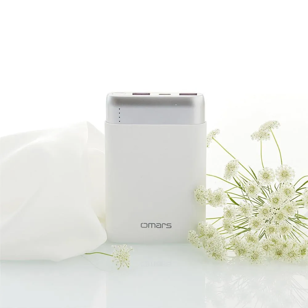 【Omars】炫彩系行動電源-雪花白PD20W+QC3.0快充10000mAh 歷史價格詳細信息