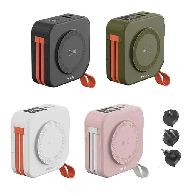 PHILIPS 飛利浦 DLP4347C 4色可選-10000mAh多功能十合一螢幕顯示行動電源 (超值2入組) 歷史價格詳細信息