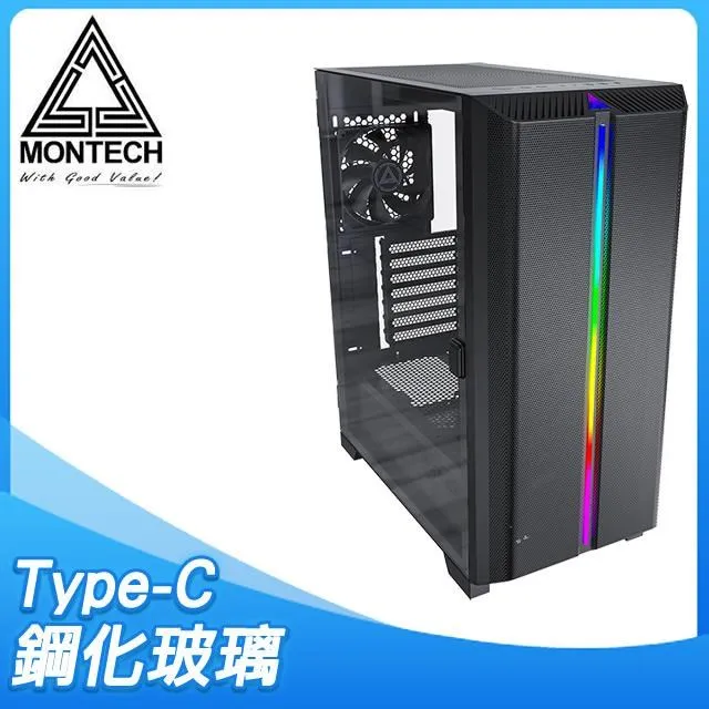 MONTECH(君主) SKY ONE MINI WHITE 內含12cm風扇*3/鋼化玻璃 電腦機殼 (白) 歷史價格詳細信息