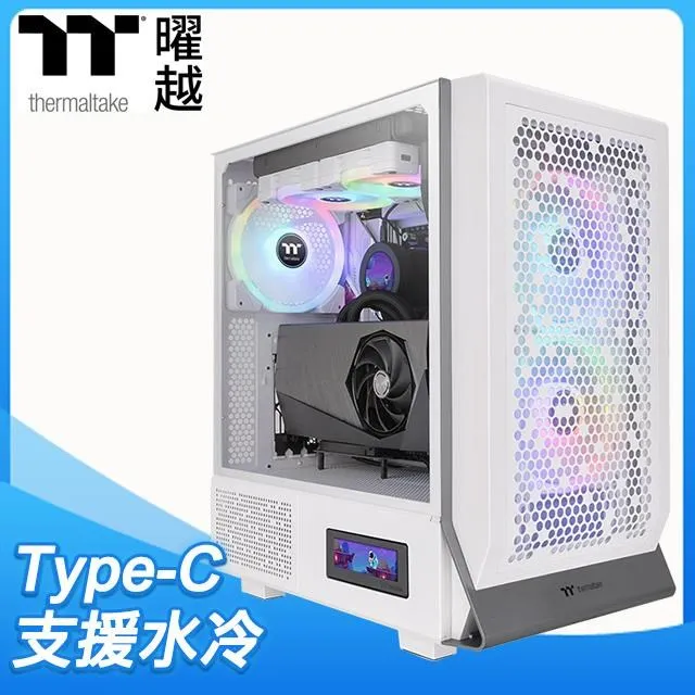 Thermaltake 曜越 Ceres 500 TG ARGB LCD 3.9吋液晶螢幕配件組《白》 歷史價格詳細信息