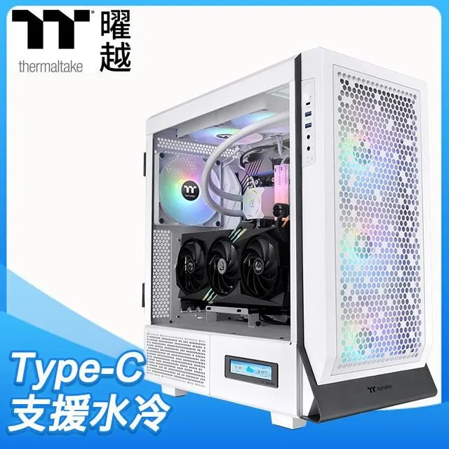 Thermaltake 曜越 Ceres 500 TG ARGB LCD 3.9吋液晶螢幕配件組《白》 歷史價格詳細信息