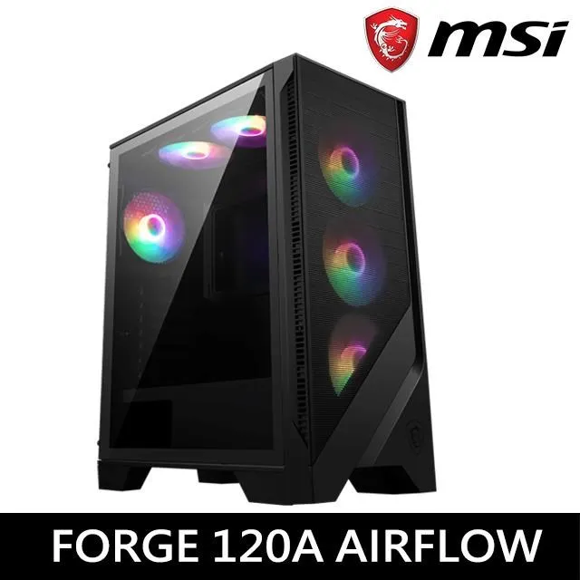 MSI 微星 MAG FORGE 120A AIRFLOW 機殼 ARGB 玻璃透側 電腦機殼 歷史價格詳細信息