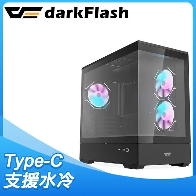 DarkFlash MOTI 鏡之島 白 /玻璃透側/M-ATX + DarkFlash DM12R PRO(白) 反向扇x3 歷史價格詳細信息