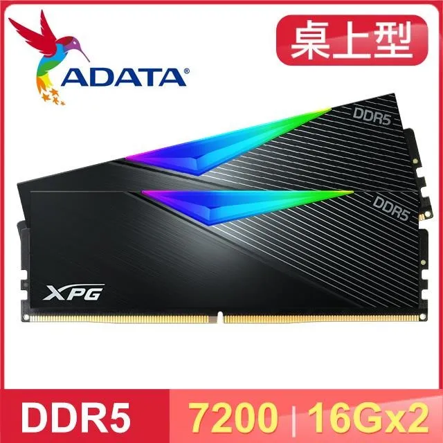 ADATA 威剛 XPG Lancer DDR5 7200 32GB(16Gx2) RGB 桌上型超頻記憶體(白色) (AX5U7200C3416G-DCLARWH) 歷史價格詳細信息