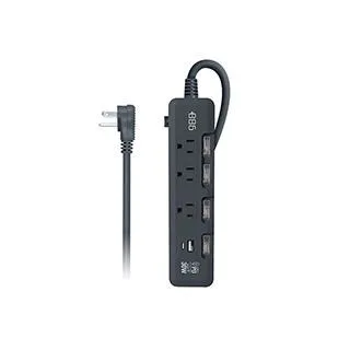 +886 [極野家] 4開3插USB+Type C PD 30W 快充延長線 2.7米 HPS1433 (3色任選) 歷史價格詳細信息