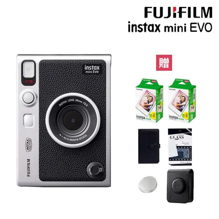 FUJIFILM 富士 instax mini Evo 拍立得(公司貨)含空白底片40張+原廠皮套 歷史價格詳細信息