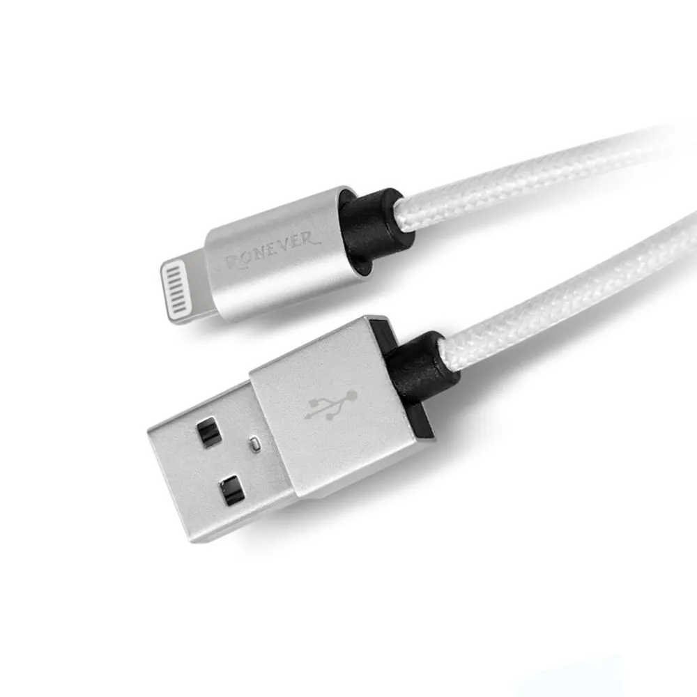 【RONEVER】Lightning L型鋁合金編織充電線120cm-(VPC129) 歷史價格詳細信息