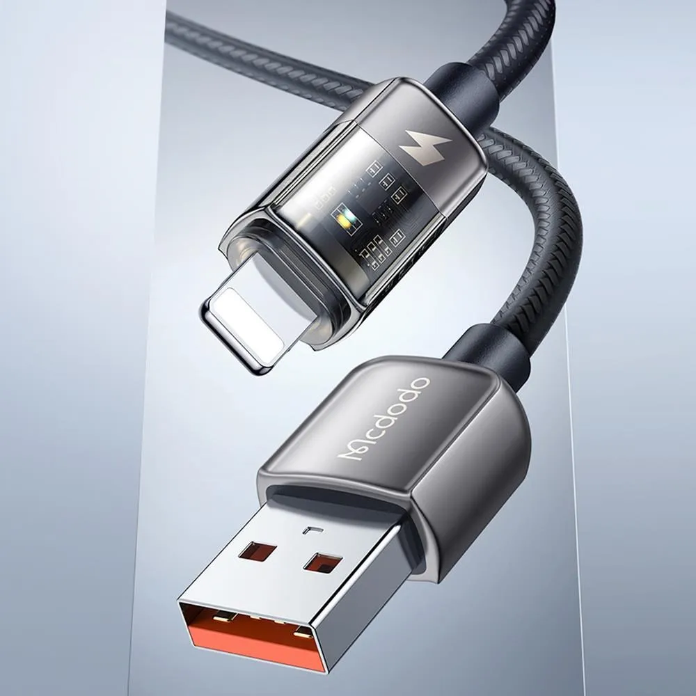 【Mcdodo麥多多】iPhone/Lightning智能斷電快充/傳輸線 呼吸燈 戰皇系列 120cm 【JC科技】 歷史價格詳細信息