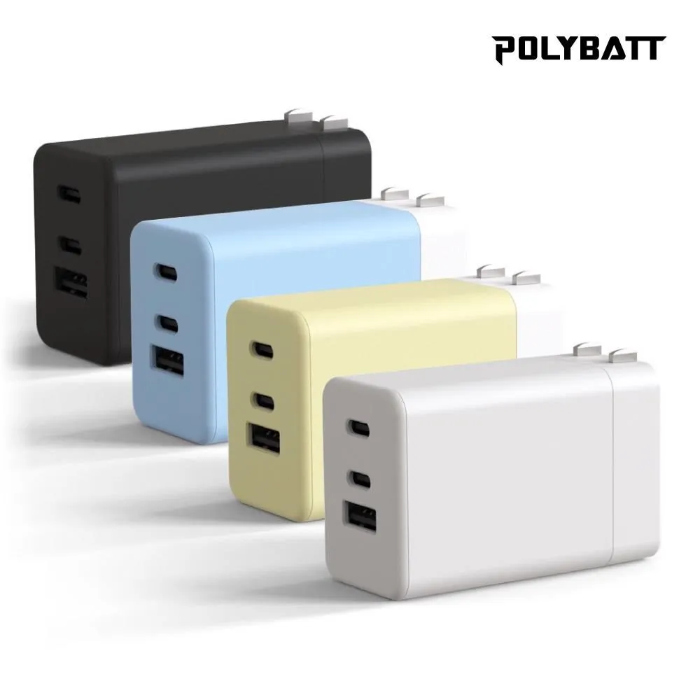 POLYBATT 氮化鎵 65W3孔輸出白+MyStyle 二出三 6用型快充線-白 歷史價格詳細信息