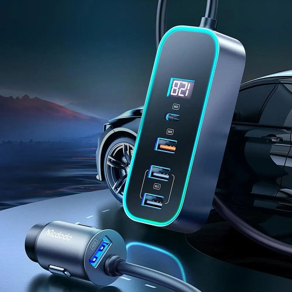 Mcdodo 5孔 PD+QC車充點菸器數顯 閃速 1.5M 麥多多 歷史價格詳細信息