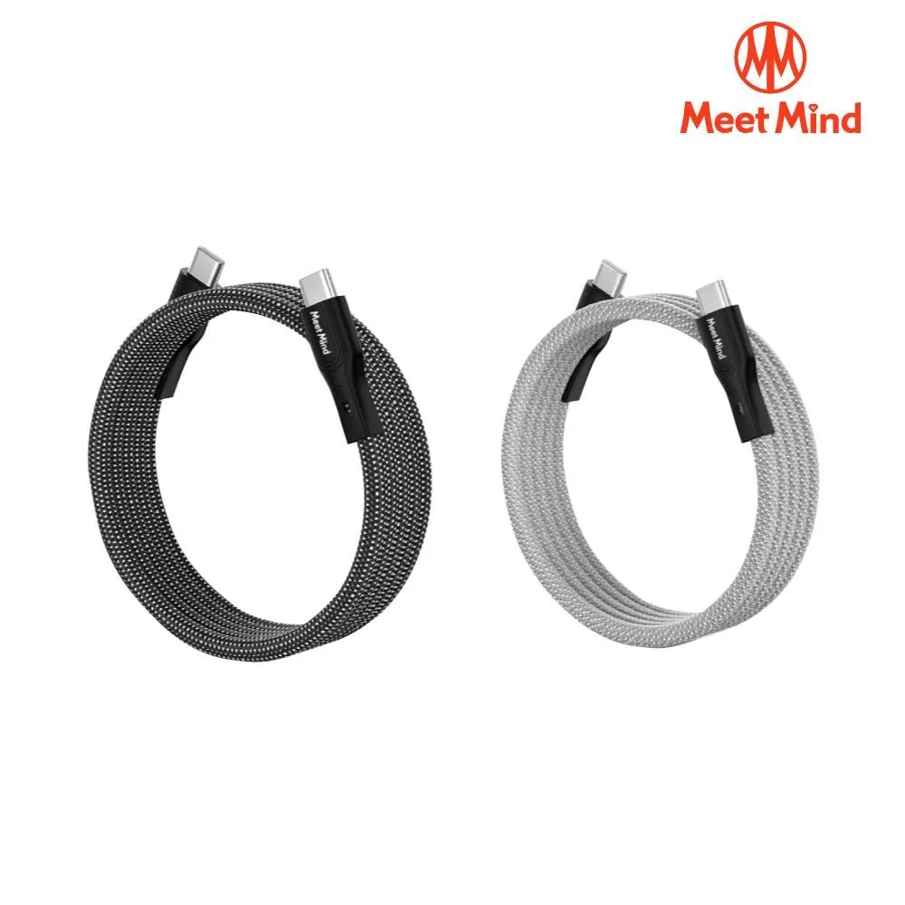Meet Mind x Magtame 聯名款 Type-C to Lightning 圓線款 磁性快收納充電傳輸線 1.5M 歷史價格詳細信息