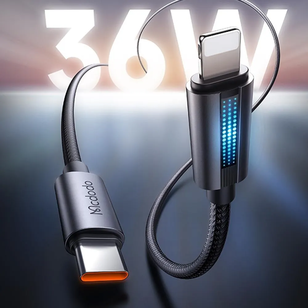 Mcdodo PD Type-C TO Lightning傳輸充電線 晶體 1.2M 麥多多 黑色 歷史價格詳細信息