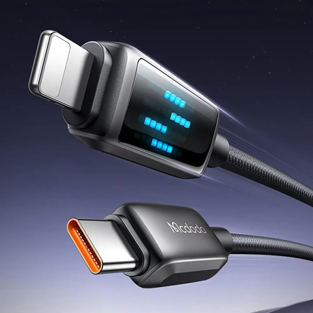 Mcdodo PD Type-C TO Lightning傳輸充電線 晶體 1.2M 麥多多 黑色 歷史價格詳細信息