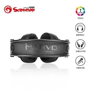 【MARVO魔蠍】 HG9035 虛擬7.1聲道電競耳罩式耳機 紅 歷史價格詳細信息