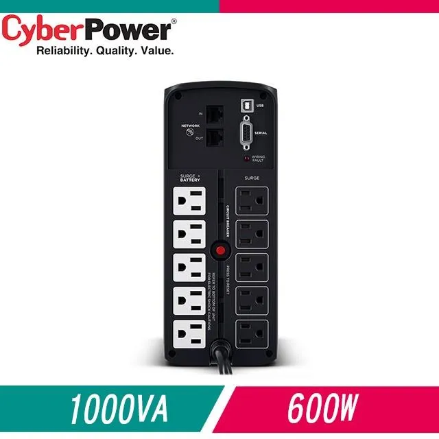 CyberPower 1000VA 在線互動式不斷電系統(CP1000AVRLCDA) 歷史價格詳細信息