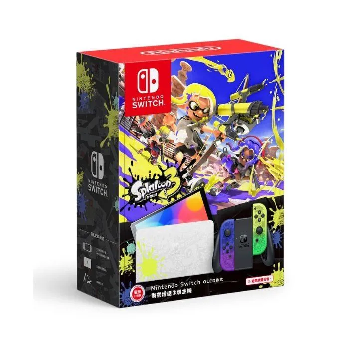 【Switch OLED】 斯普拉遁3  漆彈大作戰 主機本體 螢幕 7吋液晶 盒裝公司貨 不含JOY-CON和底座 歷史價格詳細信息