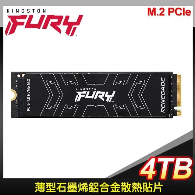 金士頓 Kingston FURY Renegade 4TB PCIe 4.0 NVMe M.2 SSD (SFYRD/4000G) 歷史價格詳細信息