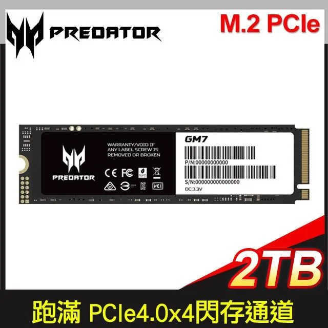 ACER Predator GM7 1TB M.2 PCIe Gen4x4 固態硬碟 全新品????門市優惠價1800 歷史價格詳細信息