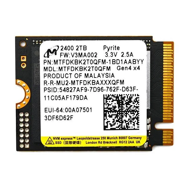 Micron美光 2400系列 512G M.2 2280 PCIE 固態硬碟(三條裸裝) 歷史價格詳細信息